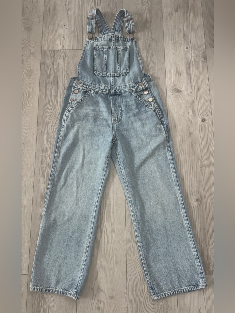 Light Wash Denim Overalls - Classic Blue girl Jeans, size 12